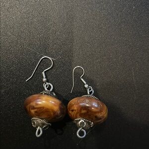 Elegant Brown Earrings